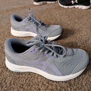 ASICS Women's Running Shoes in Gray and Purple